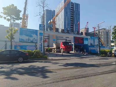 深圳新材料產業大廈施工圍擋項目-旭東鋼構圍擋提供安全保障